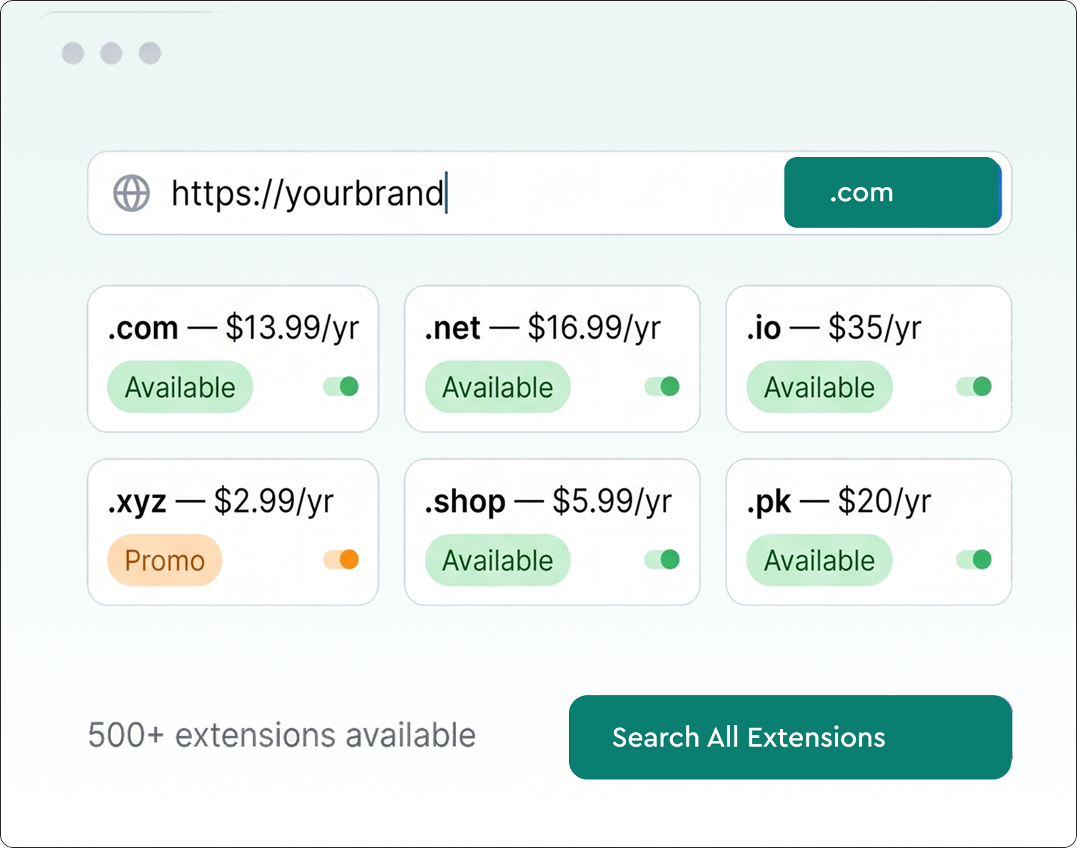 Domain Extensions - Find Your Perfect TLD