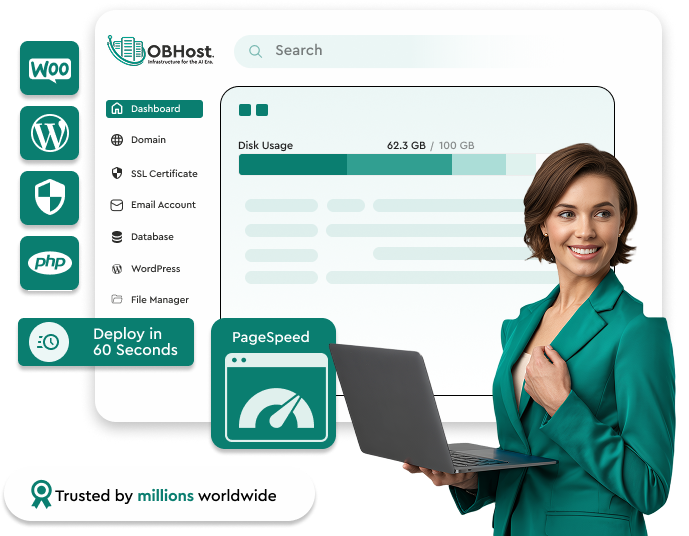 OBHost Web Hosting — 10+ Global Data Centers, AI-Powered Security